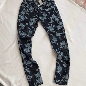 American Eagle Floral Jegging Boho NWT Stretch 2